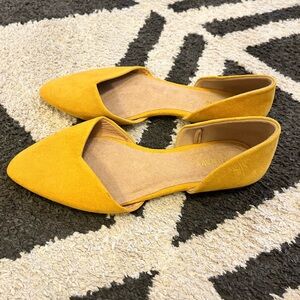 Old Navy Yellow Flats D'Orsay Style